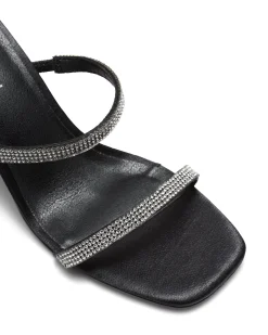 Discount Therapy Shoes Betray Heel Satin Black