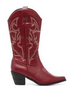 Sale Therapy Shoes Clayton Western Boot - PRE ORDER DUE FOR DISPATCH 1 JANUARY Cherry