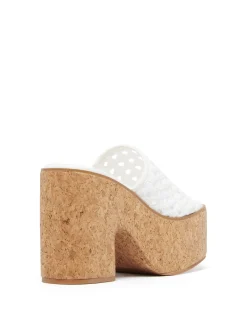 Online Therapy Shoes Delirium Platform Heel Raffia White