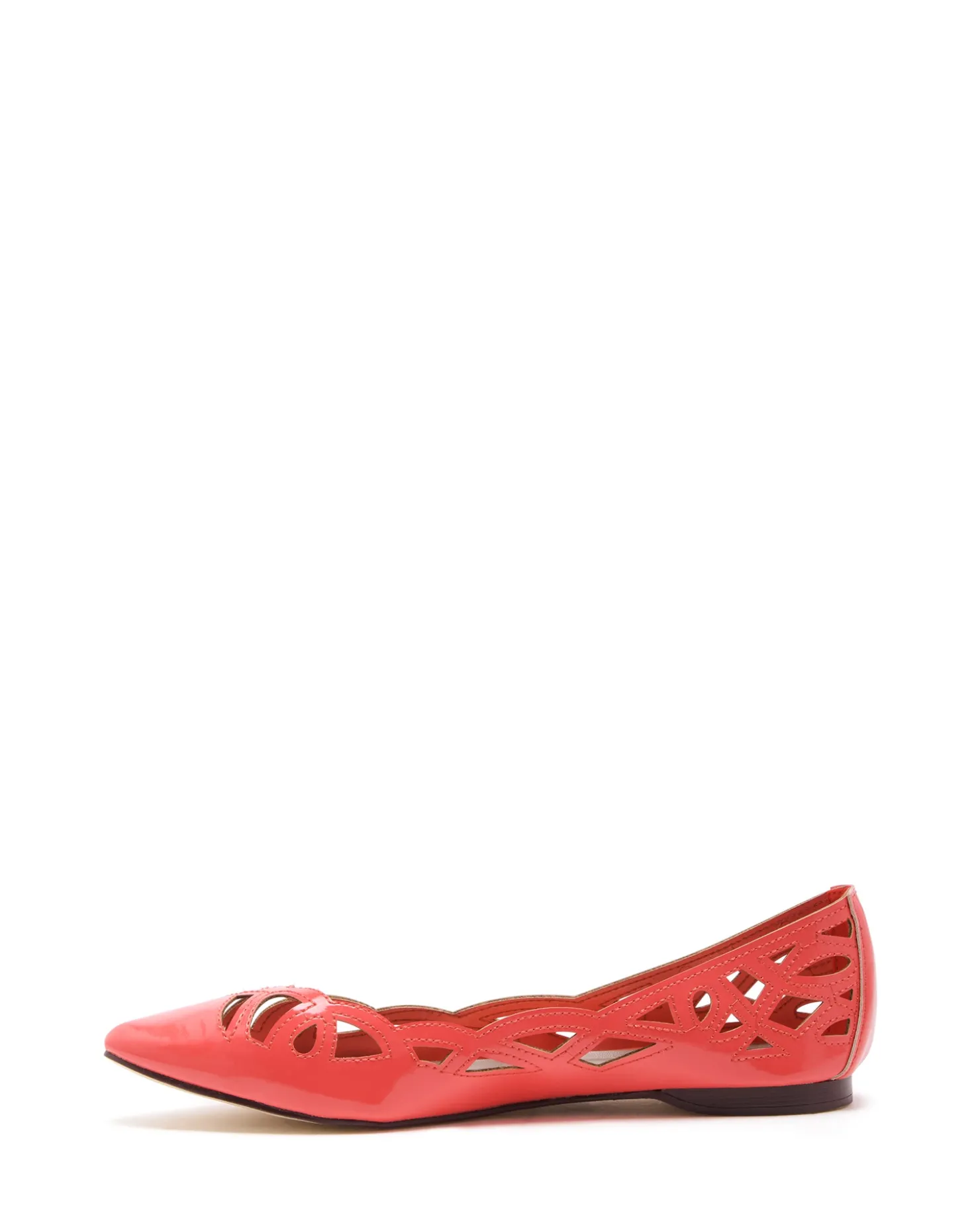 Hot Therapy Shoes Edenn Ballet Flat Patent Coral