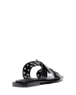 Sale Therapy Shoes Ego Flat Sandal Patent Black
