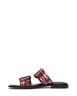 New Therapy Shoes Ego Flat Sandal Patent Cherry