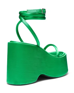 Sale Therapy Shoes Elevate Satin *FINAL SALE* Green