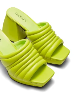 New Therapy Shoes Euphoria Platform Heel Citrus GreenYellow