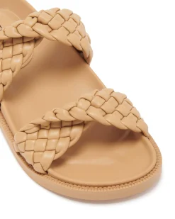 Discount Therapy Shoes Evil Flat Sandal Caramel