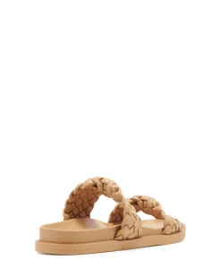 Discount Therapy Shoes Evil Flat Sandal Caramel