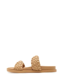 Discount Therapy Shoes Evil Flat Sandal Caramel