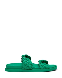 Outlet Therapy Shoes Evil Flat Sandal Green
