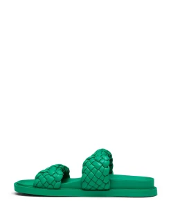Outlet Therapy Shoes Evil Flat Sandal Green