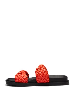Outlet Therapy Shoes Evil Flat Sandal Tangerine Orange