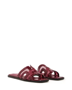 Clearance Therapy Shoes Gaze Flat Sandal Mesh Cherry