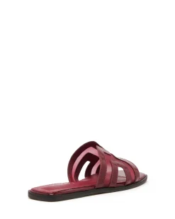 Clearance Therapy Shoes Gaze Flat Sandal Mesh Cherry