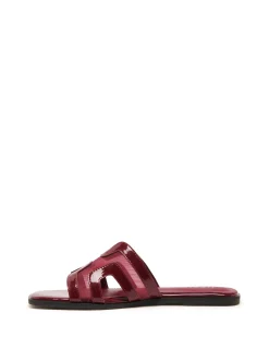 Clearance Therapy Shoes Gaze Flat Sandal Mesh Cherry