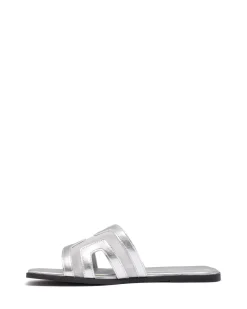 Fashion Therapy Shoes Gaze Flat Sandal Mesh Silver