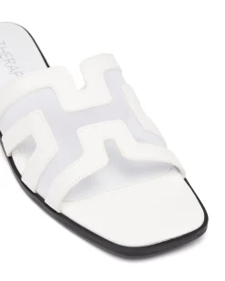 Clearance Therapy Shoes Gaze Flat Sandal Mesh White