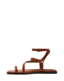 Clearance Therapy Shoes Gerry Sandal Dark Tan Burnished DarkTan