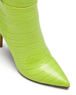 Fashion Therapy Shoes Icon Tall Boot Citrus Croc GreenYellow
