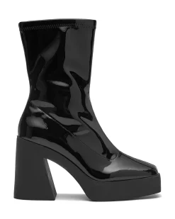 New Therapy Shoes Jagger Boot Patent Black