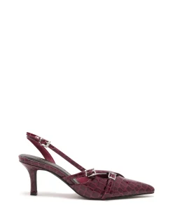 Clearance Therapy Shoes Juicy Slingback Pump Patent Croc Cherry