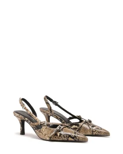 Online Therapy Shoes Juicy Slingback Pump Snake Taupe