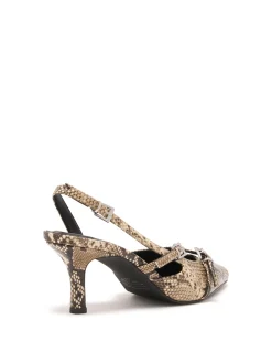 Online Therapy Shoes Juicy Slingback Pump Snake Taupe