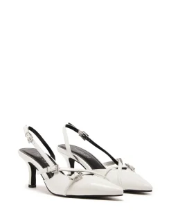 Outlet Therapy Shoes Juicy Slingback Pump Patent White