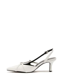 Outlet Therapy Shoes Juicy Slingback Pump Patent White