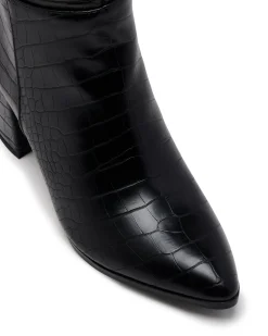Discount Therapy Shoes Julia Tall Boot Black Croc blackcroc