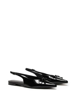 Fashion Therapy Shoes Lavin Slingback Ballet Flat Patent Black
