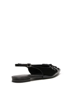 Fashion Therapy Shoes Lavin Slingback Ballet Flat Patent Black