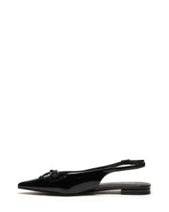 Fashion Therapy Shoes Lavin Slingback Ballet Flat Patent Black