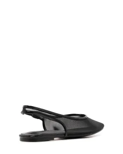 Clearance Therapy Shoes Lazer Slingback Ballet Flat Patent Black
