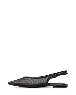 Clearance Therapy Shoes Lazer Slingback Ballet Flat Patent Black