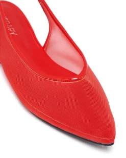 Best Therapy Shoes Lazer Slingback Ballet Flat Patent Red