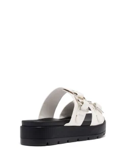 Hot Therapy Shoes Litmus Flatform Sandals White