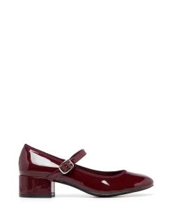 Hot Therapy Shoes Liz Ballet Heel Patent Cherry