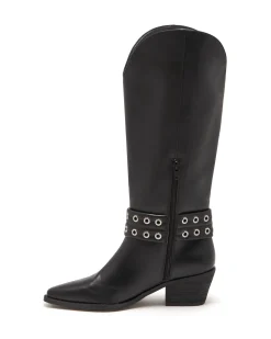 Clearance Therapy Shoes Maiden Tall Boot Textured Black