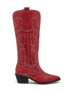 New Therapy Shoes Malvin Western Boot Smooth Cherry