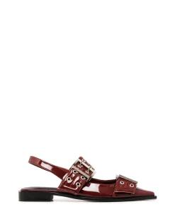Hot Therapy Shoes Matilda Pointed Flat Patent Cherry