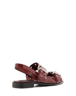 Hot Therapy Shoes Matilda Pointed Flat Patent Cherry