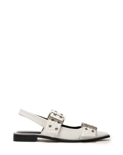 Hot Therapy Shoes Matilda Pointed Flat Patent White