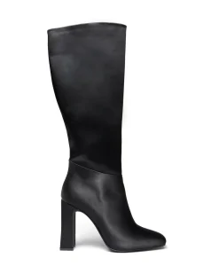 New Therapy Shoes Muse Tall Boot Satin Black