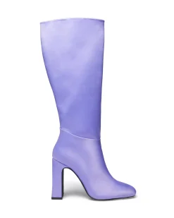 Online Therapy Shoes Muse Tall Boot Satin Lilac