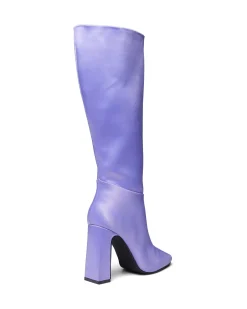 Online Therapy Shoes Muse Tall Boot Satin Lilac