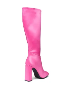Fashion Therapy Shoes Muse Tall Boot Satin Pink