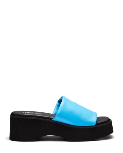 Clearance Therapy Shoes Naomi Platform Sandal Azure DeepSkyBlue