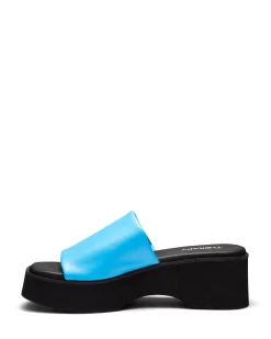 Clearance Therapy Shoes Naomi Platform Sandal Azure DeepSkyBlue