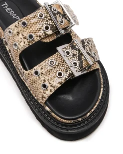 Discount Therapy Shoes Origin Sandal Snake Black/white