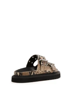 Discount Therapy Shoes Origin Sandal Snake Black/white