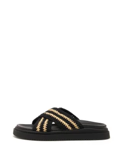 New Therapy Shoes Peta Platform Sandal Black/beige